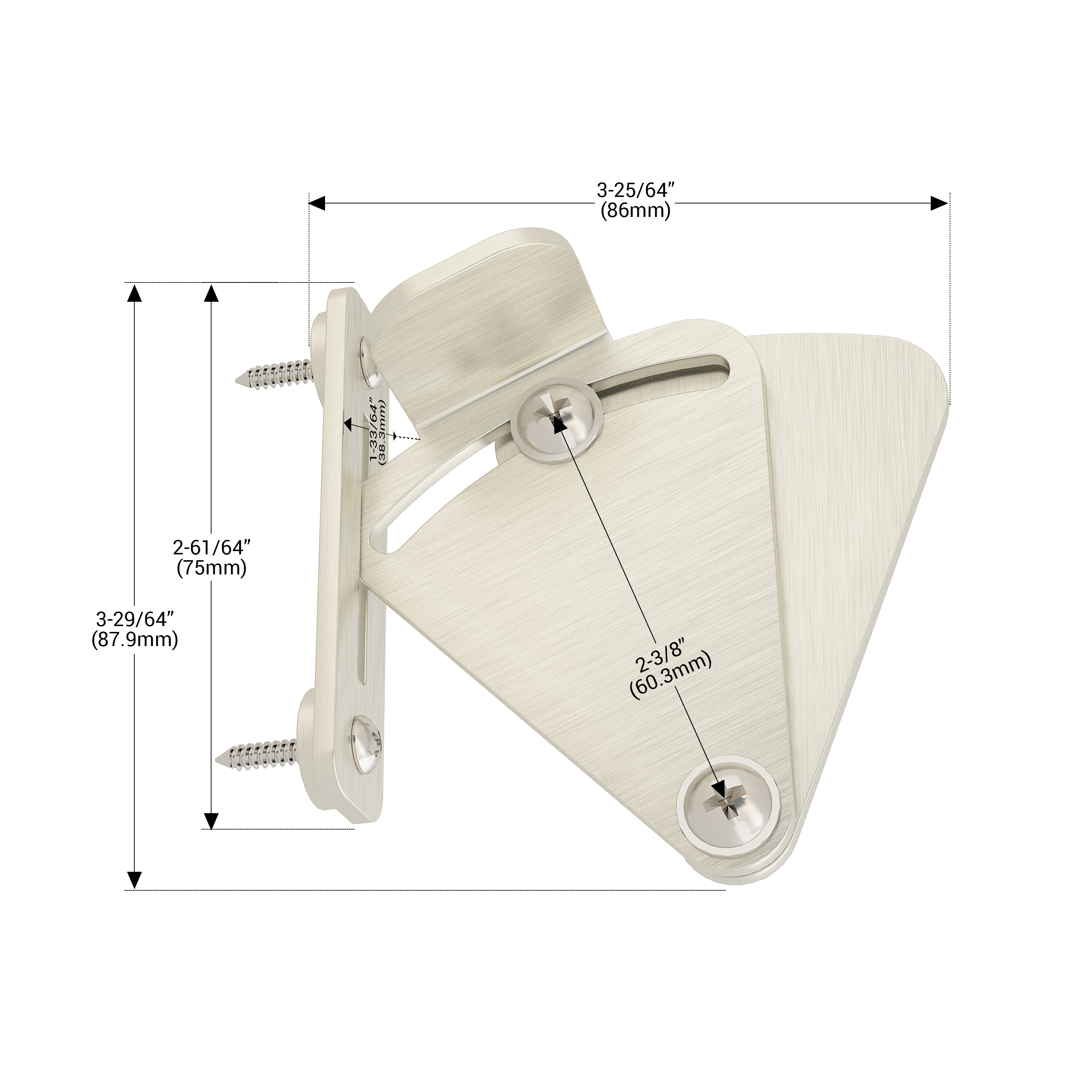 Heavy Duty Stainless Steel Sliding Barn Door Hardware Latch Lock for